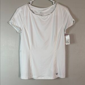 Wilson Women's Classic White Short Sleeve Tee - Size M